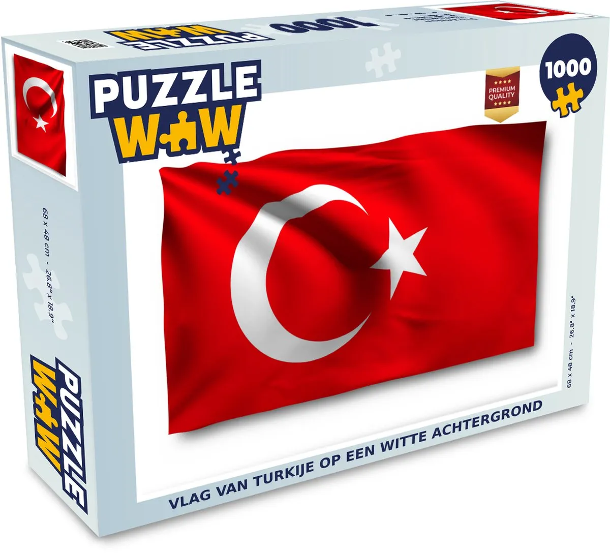 PuzzleWow Turkije Legpuzzel 1000 Stuks - Multicolor