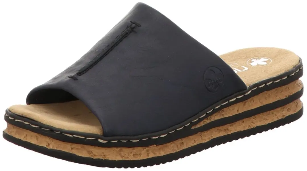 Rieker Dames Pantoletten Slipper 62905-14 Blauw
