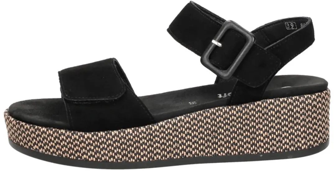 Remonte D3067 Sandalen Plat - Zwart - Maat 37 - afbeelding 2 van 6