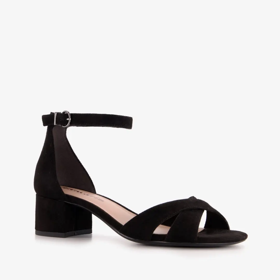 Tamaris dames sandalen met hak zwart
