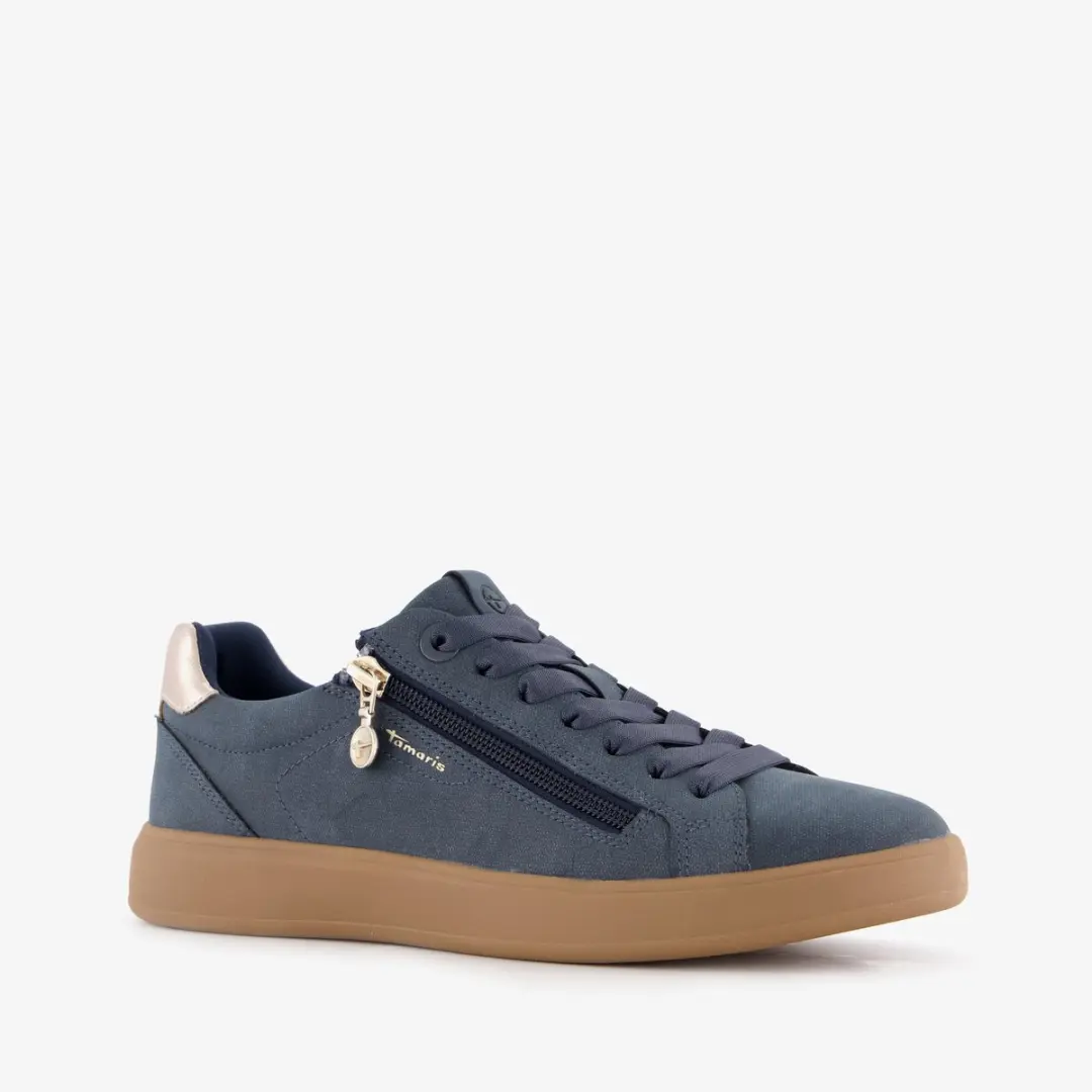 Tamaris dames sneakers blauw