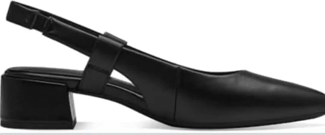 Marco Tozzi 2-29505-42 001 black pump sandaal met hak maat 40 zwart Vegan