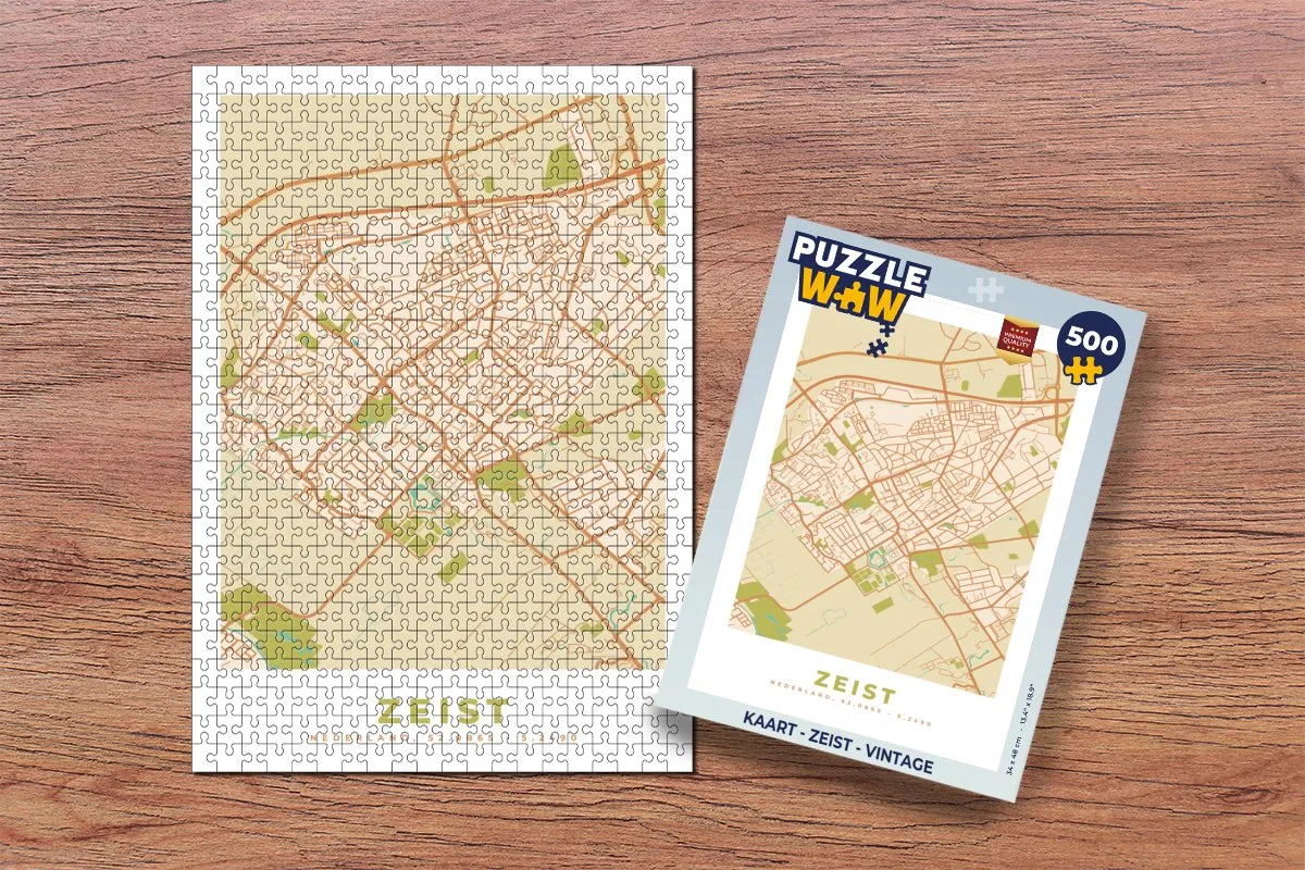 PuzzleWow Zeist Vintage Legpuzzel 500 Stuks - Multicolor