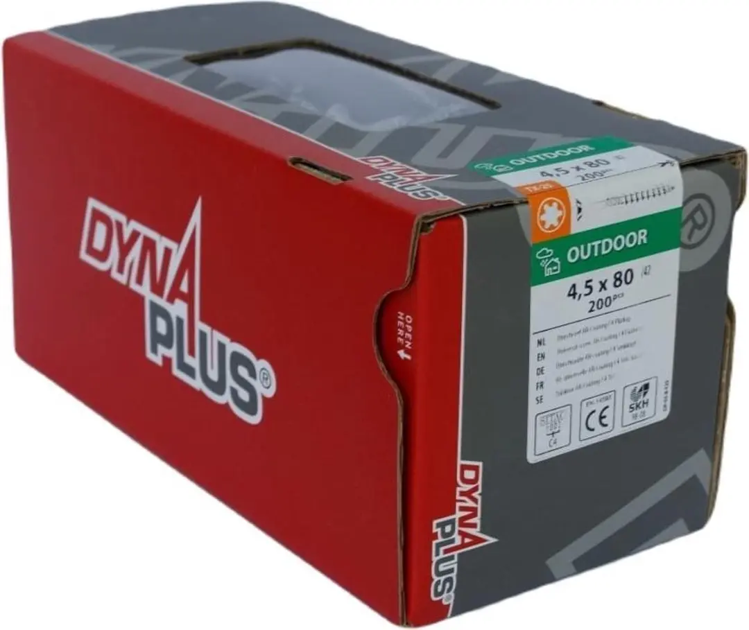 Dynaplus Unischroeven Torx 25 4,5x80mm - 200 Stuks - Grijs - afbeelding 6 van 6