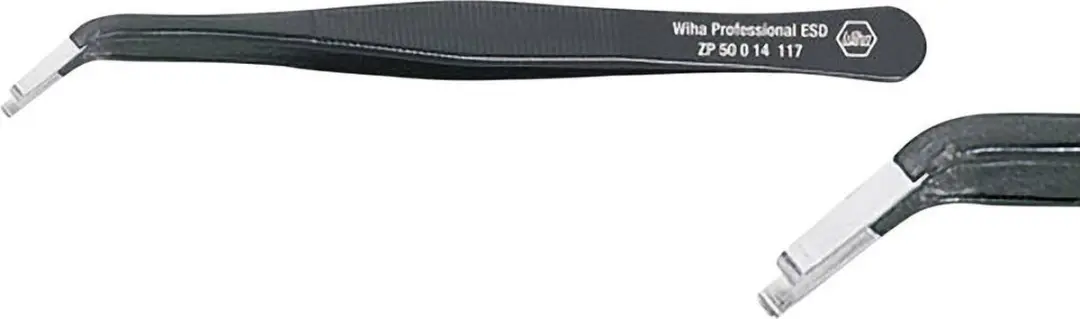 Wiha 32344 SMD-pincet Afgerond 117 mm