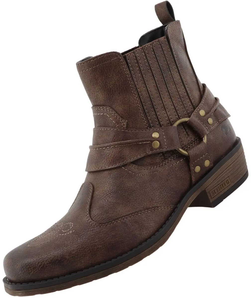 Mustang heren westernlaarsjes bruin 36M0031001