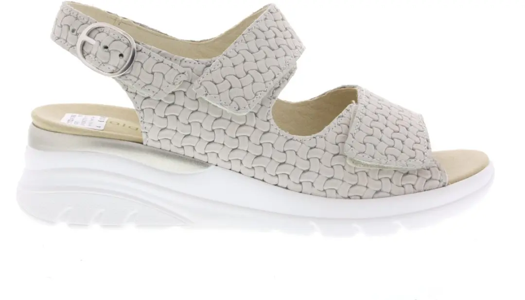 Dames Sandalen Waldlaufer H-ivy Twist Perl Beige