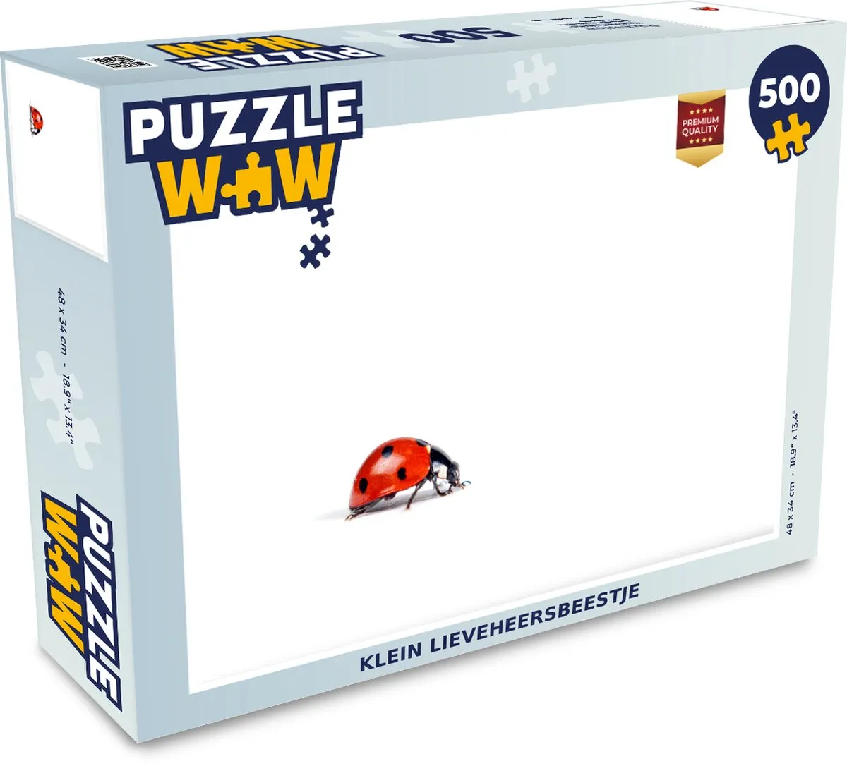 PuzzleWow Legpuzzel Klein Lieveheersbeestje 500 Stuks - Multicolor