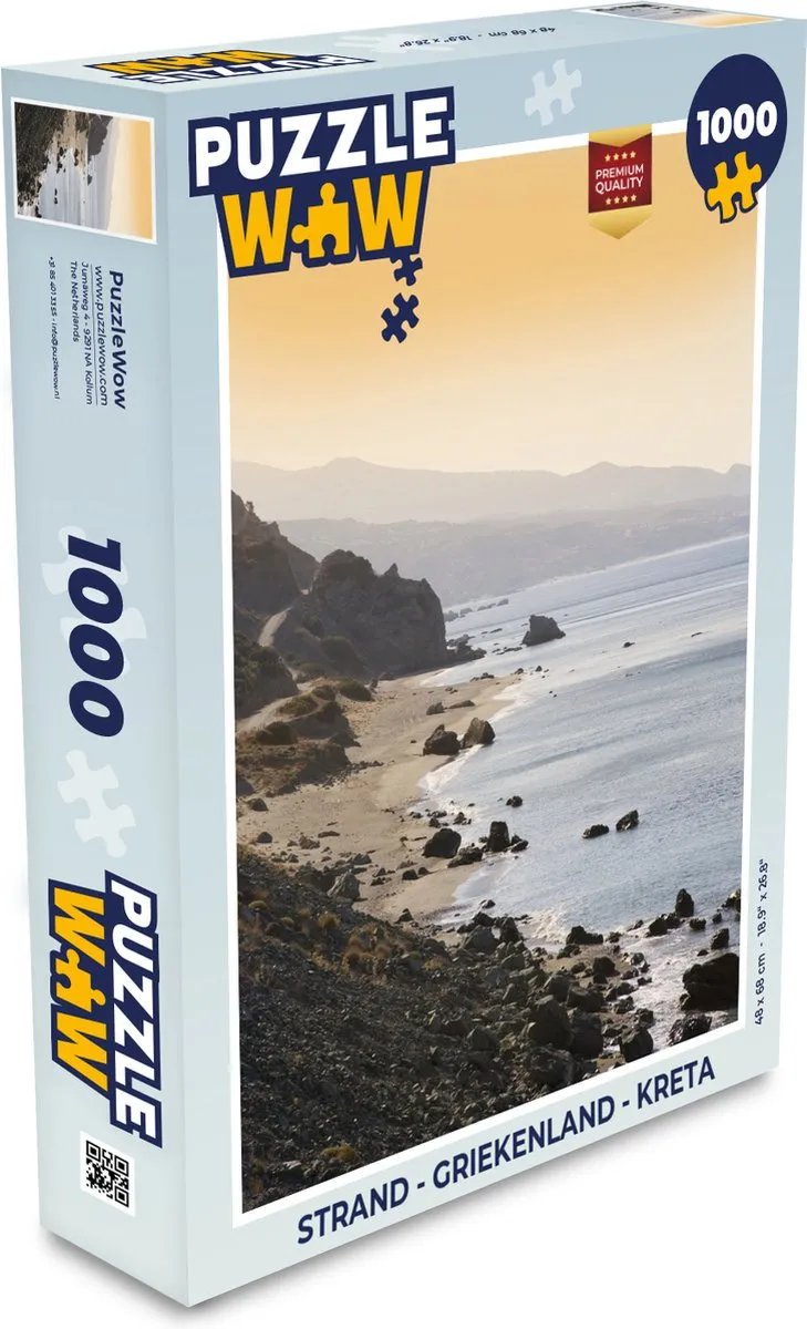 PuzzleWow Legpuzzel Kreta 1000 Stuks - Multicolor
