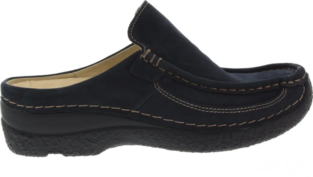 Dames Slippers Wolky 0620211 Roll Slide Blue Donkerblauw