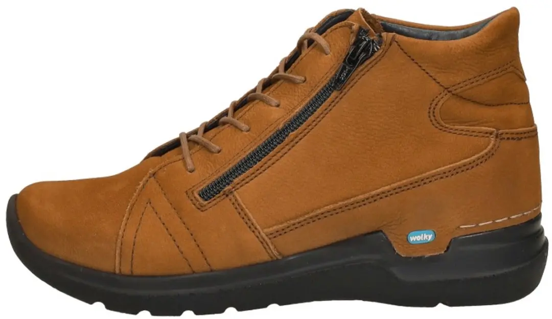 Wolky Why Veterschoenen Hoog - Cognac Maat 40 - afbeelding 3 van 6