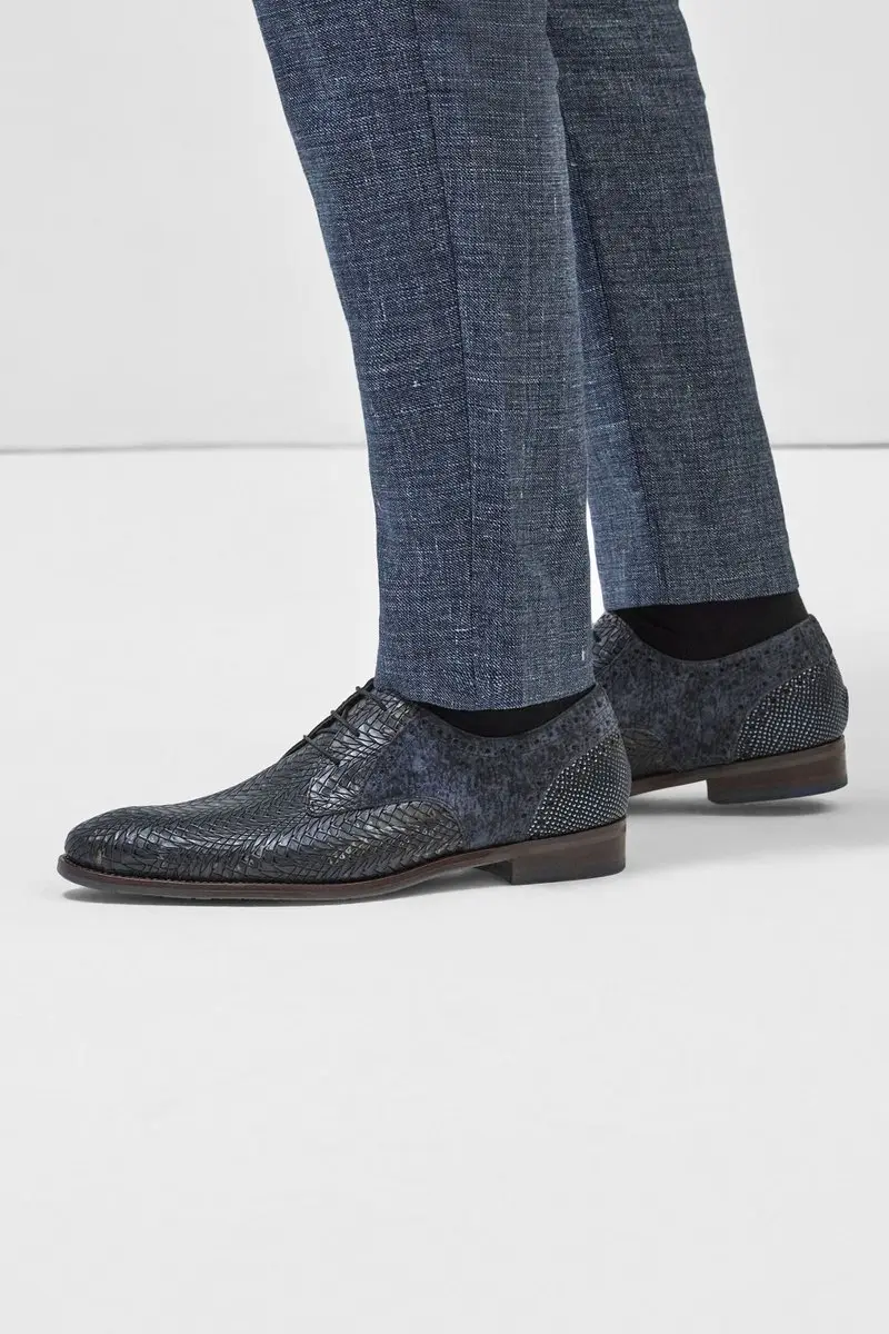 Floris van Bommel Veterschoenen SFM-30161 - Blauw - Maat 46 - afbeelding 4 van 6