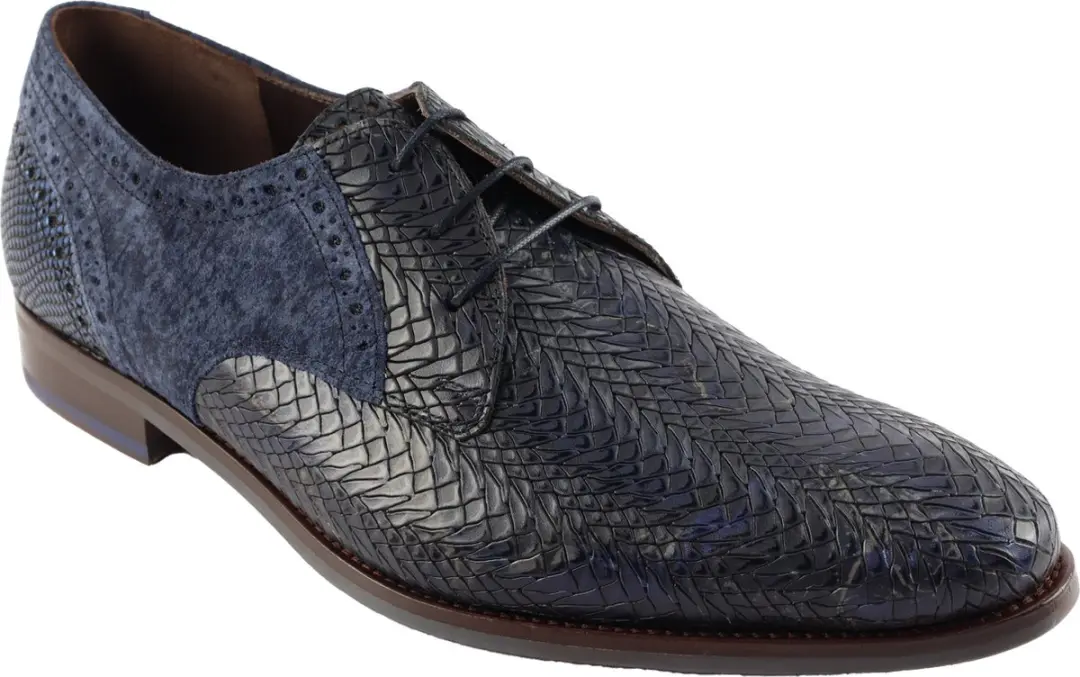 Floris van Bommel Veterschoenen SFM-30161 - Blauw - Maat 46 - afbeelding 2 van 6