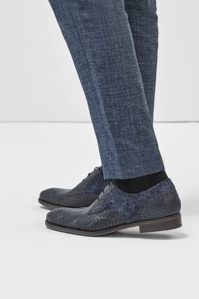Floris van Bommel Veterschoenen SFM-30161 - Blauw - Maat 46 - afbeelding 3 van 6