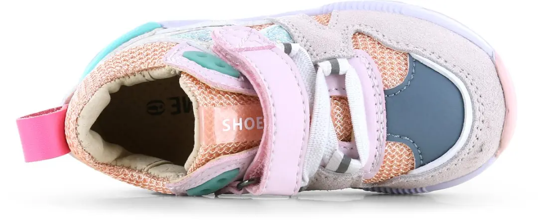 Shoesme Sneaker Peach Pink - Meisjes - Microfiber Leer - Maat 26 - afbeelding 5 van 6