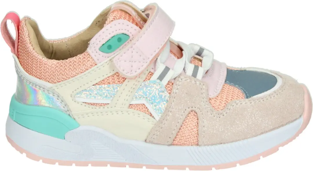 Shoesme Sneaker Peach Pink - Meisjes - Microfiber Leer - Maat 26 - afbeelding 3 van 6