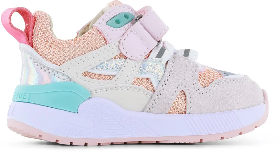 Shoesme Sneaker Peach Pink - Meisjes - Microfiber Leer - Maat 26 - afbeelding 4 van 6