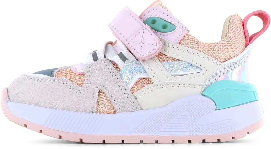 Shoesme Sneaker Peach Pink - Meisjes - Microfiber Leer - Maat 26 - afbeelding 2 van 6