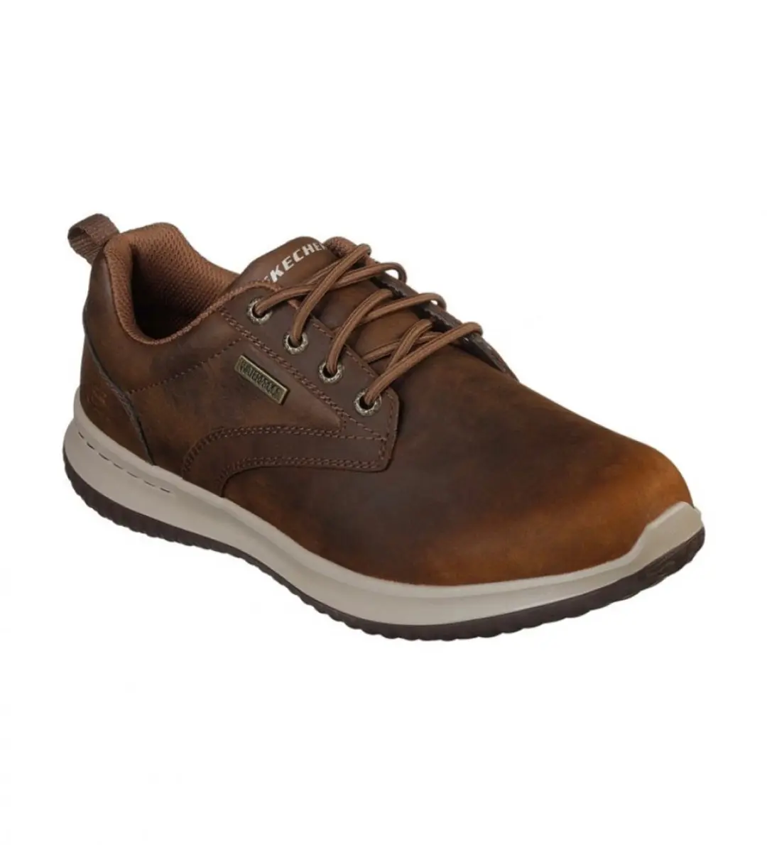 Skechers Delson Antigo Veterschoenen - 44 - Bruin - afbeelding 5 van 6