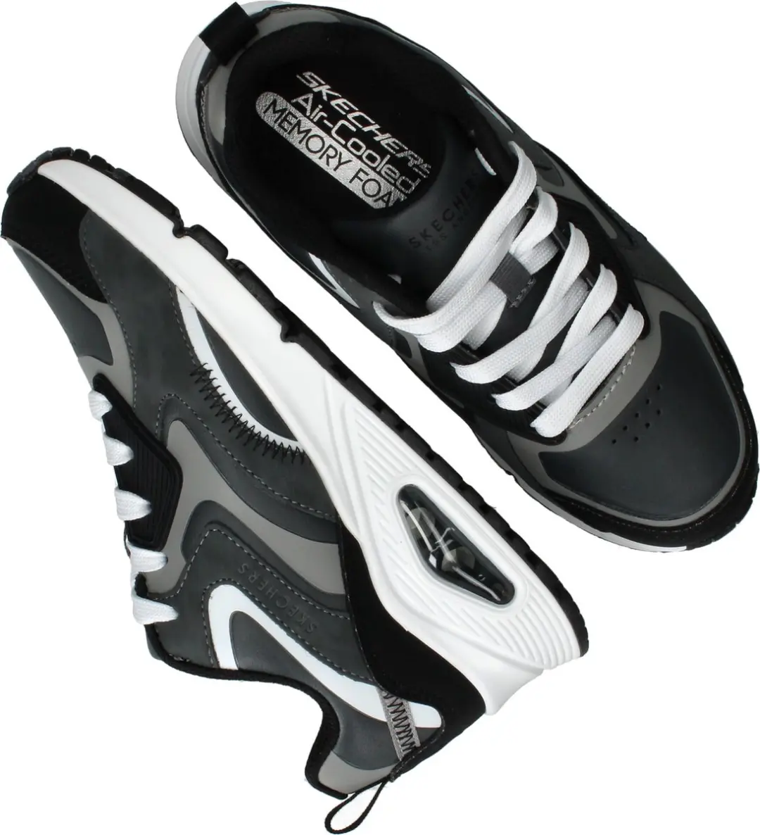 Skechers UNO GEN1 403647L Jongens Sneakers - Grijs - afbeelding 4 van 6