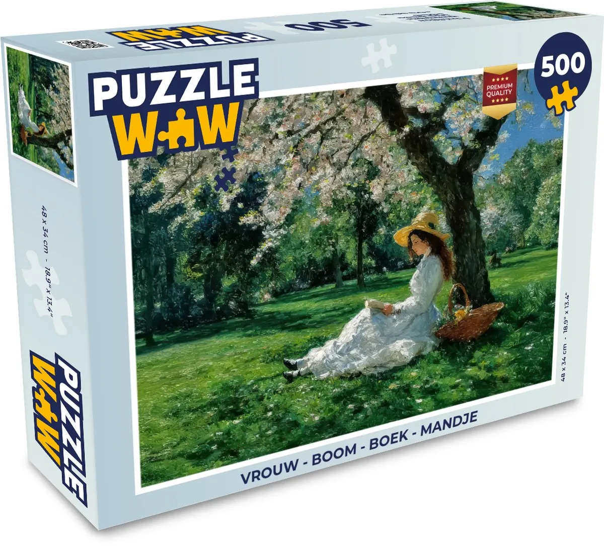 PuzzleWow Boom & Boek Legpuzzel 500 Stuks - Vrouw