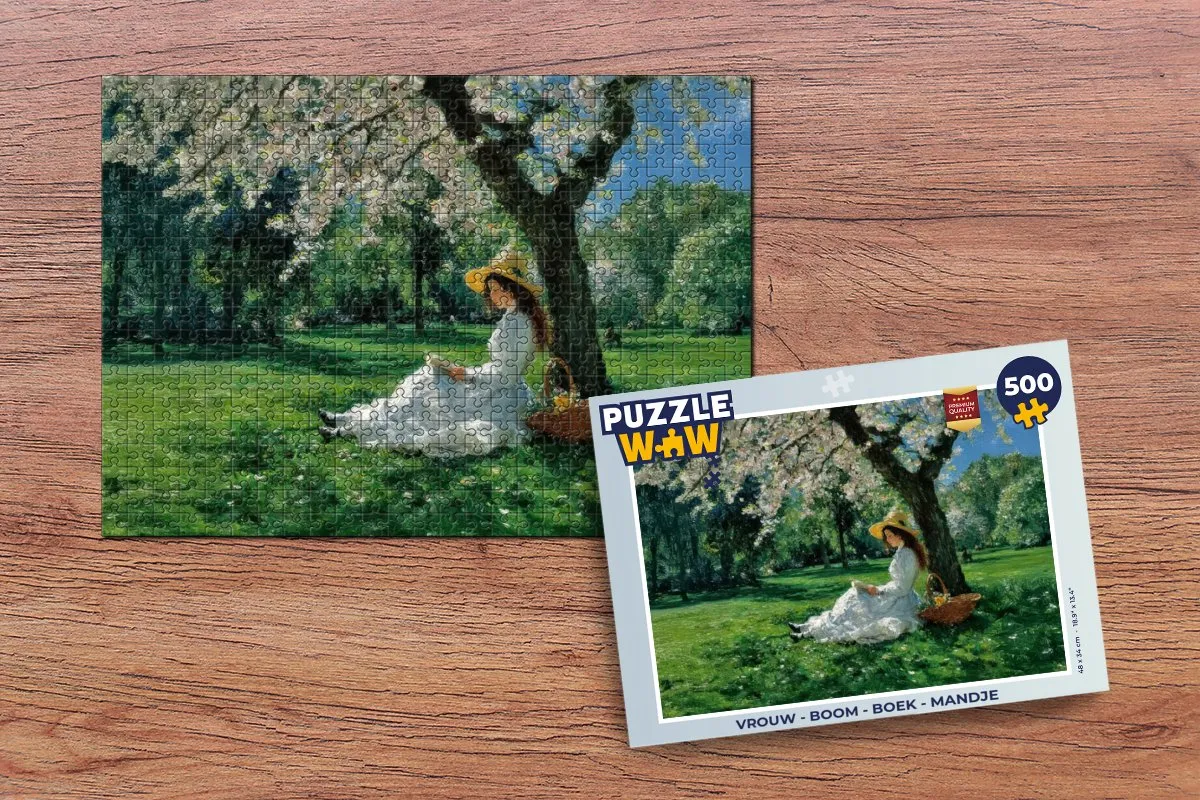 PuzzleWow Boom & Boek Legpuzzel 500 Stuks - Vrouw