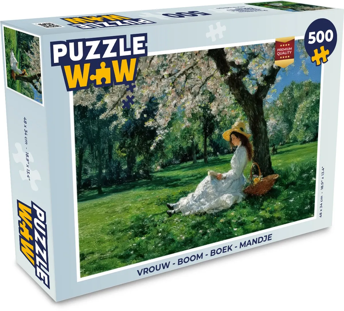 PuzzleWow Boom & Boek Legpuzzel 500 Stuks - Vrouw