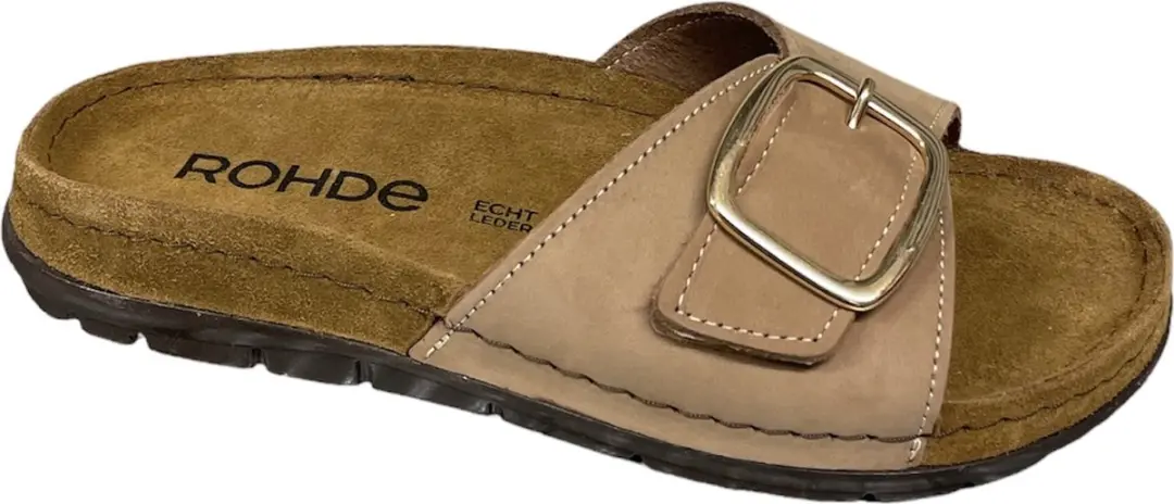 Rohde 5875 14 Naturel-slipper-lederen slipper rohde
