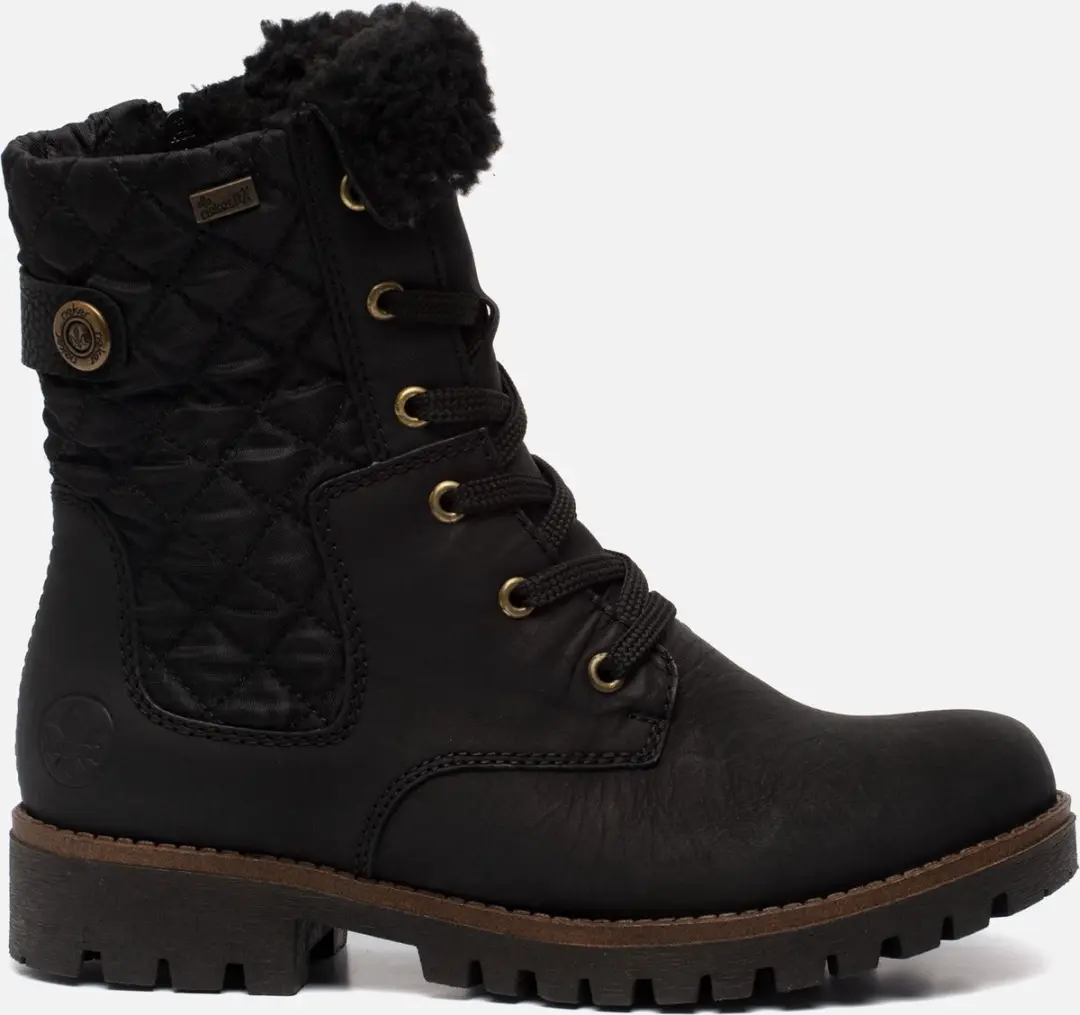Rieker Veterboots zwart