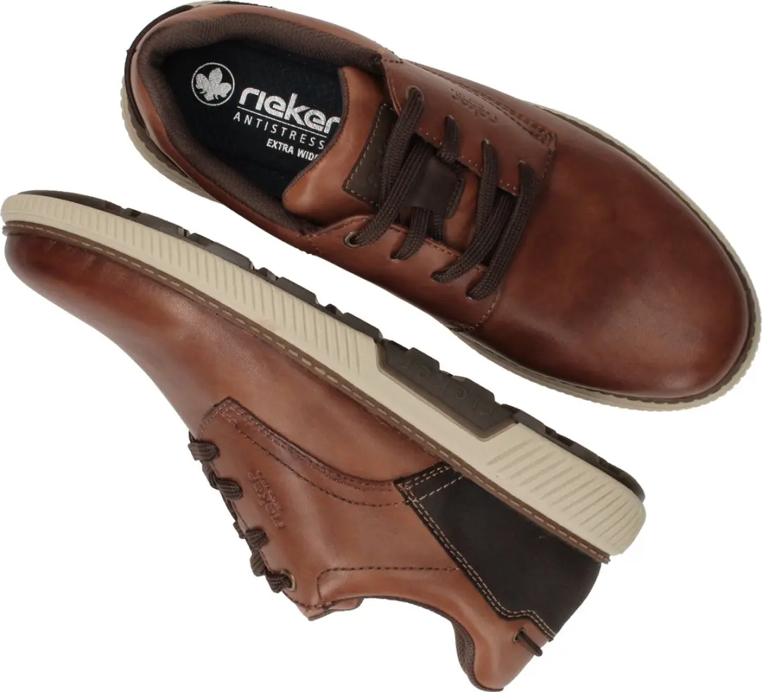 Rieker Heren Veterschoenen Cognac - Maat 40 - afbeelding 2 van 6