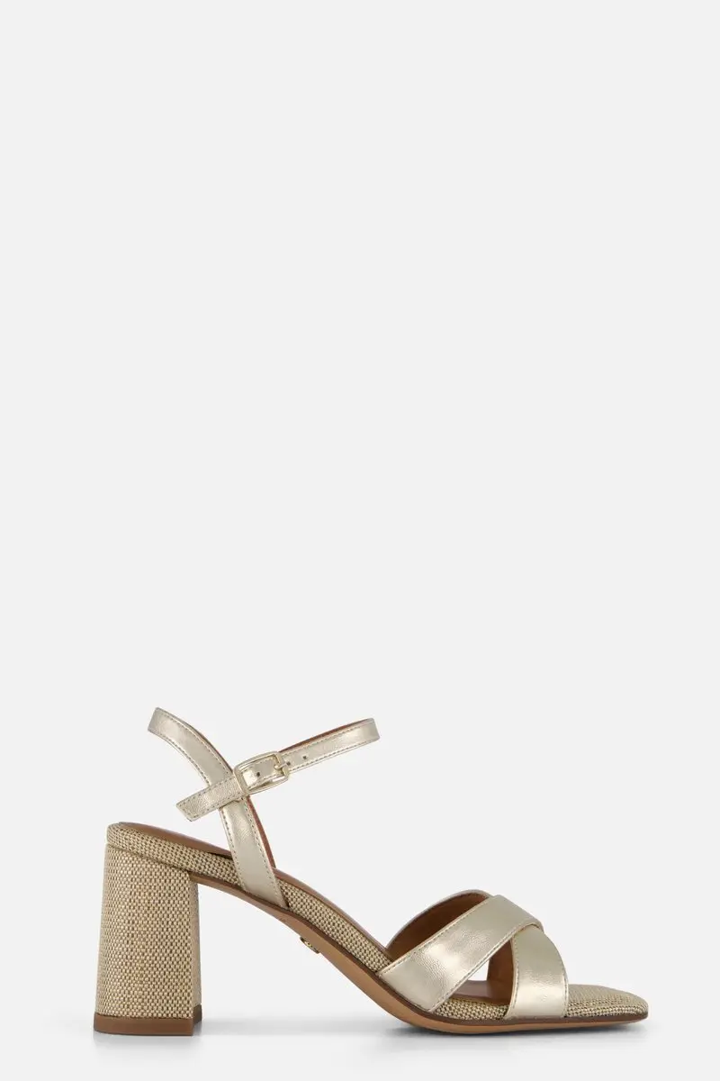 Tamaris Sandalen Met Hak goud Synthetisch