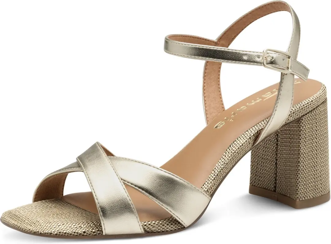 Tamaris Sandalen Met Hak goud Synthetisch - Maat 36 - afbeelding 4 van 6