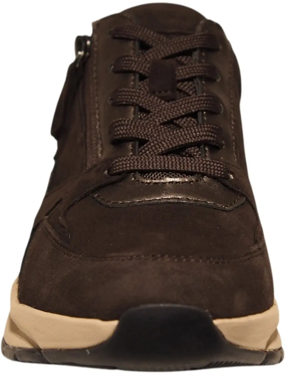 Gabor Rolling Soft Dames Sneakers 0106.01.008 - Donkerbruin - Maat 41