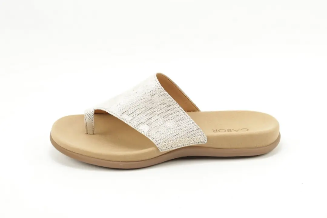 Gabor 83.700.60 slipper zilver/goud