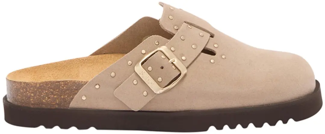 Klomp Scholl Women Beatriz Dark Beige-Schoenmaat 38