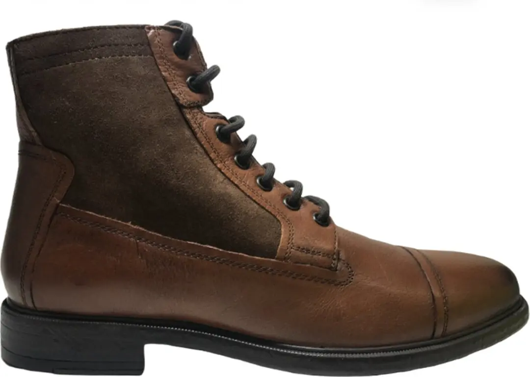 Geox Terence C Hoge lederen veterschoenen Heren Cognac mt 46