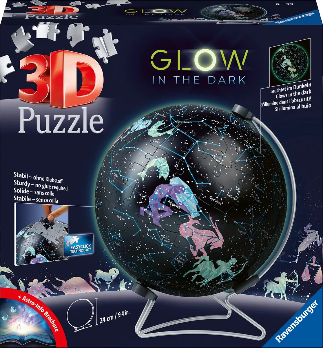 Ravensburger Constellations Glow-in-the-Dark 3D Puzzel 3 Stuks - MPN 115440