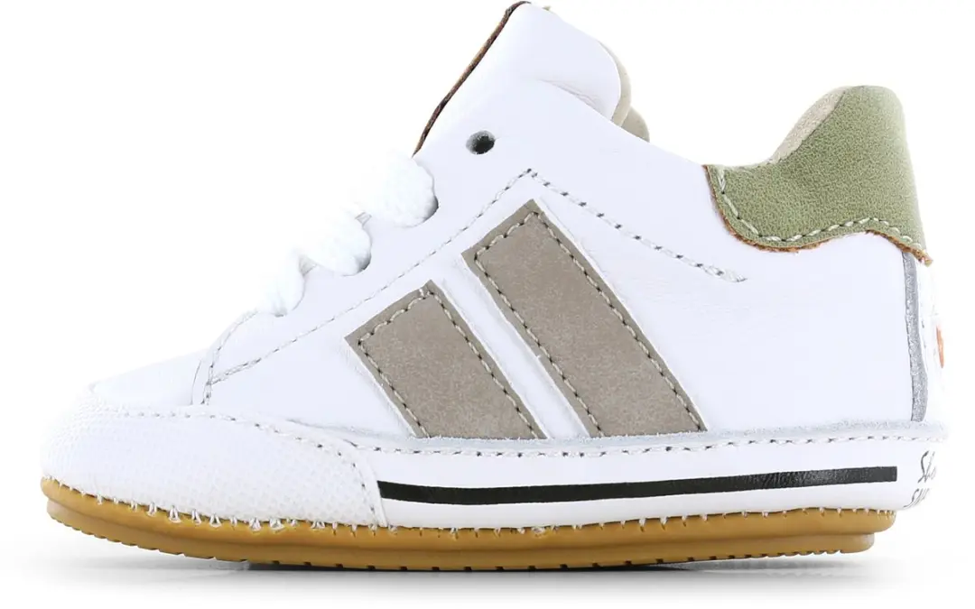 Shoesme Wit-Taupe BABY-PROOF® Schoentje