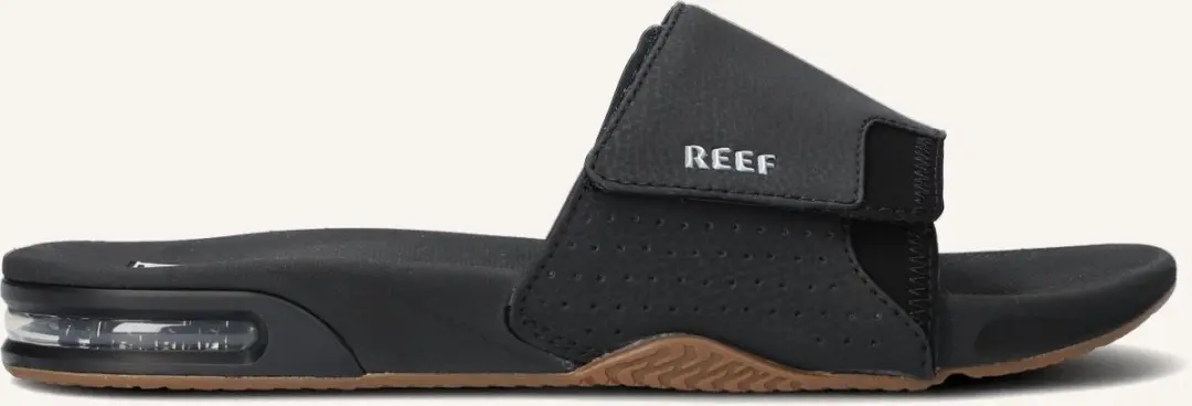 Reef Fanning Slides - Zwart/Zilver - Maat 44 - afbeelding 6 van 6