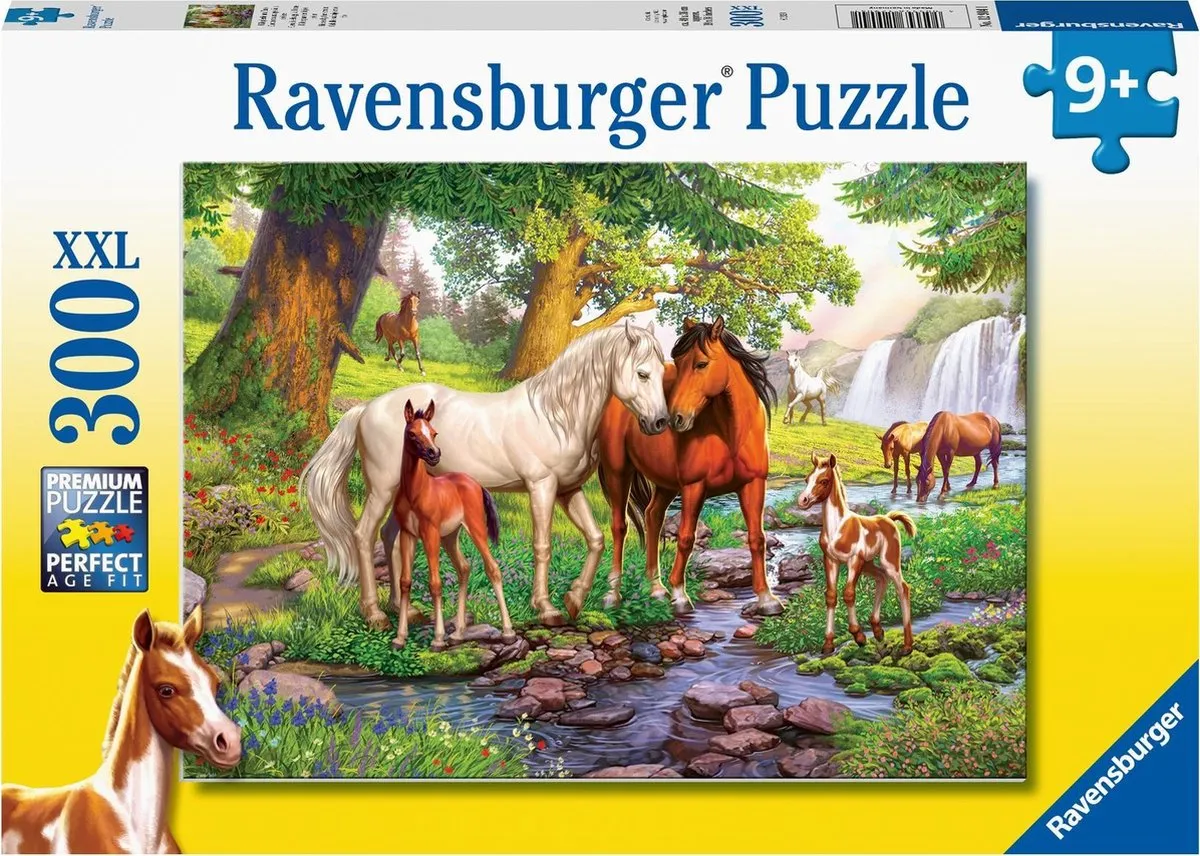 Ravensburger Wilde Paarden Bij De Rivier Legpuzzel 300 Stuks - Multicolor