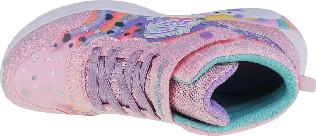 Skechers Lighted Unicorn Dreams Magical Dreamer 302332L-LPMT Sneakers - Roze - afbeelding 5 van 6