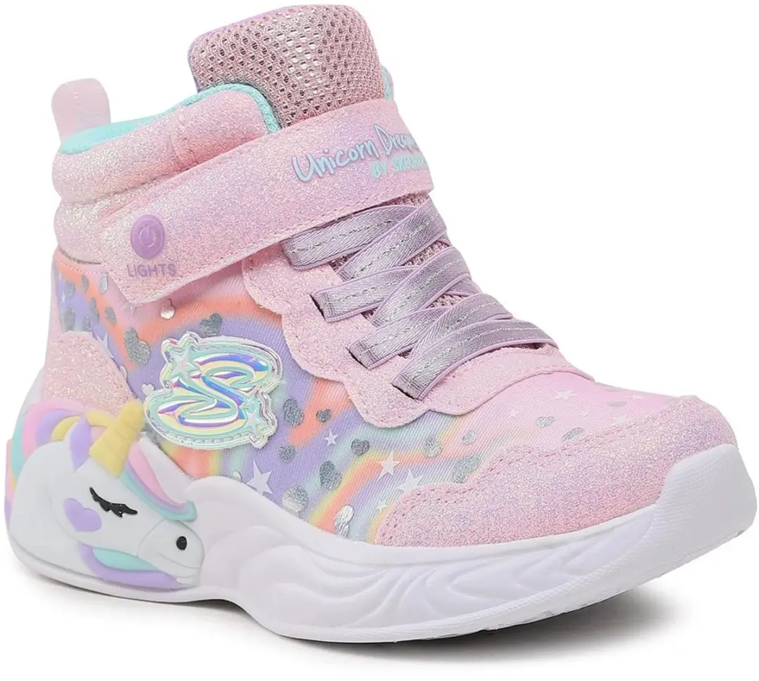Skechers Lighted Unicorn Dreams Magical Dreamer 302332L-LPMT Sneakers - Roze - afbeelding 3 van 6
