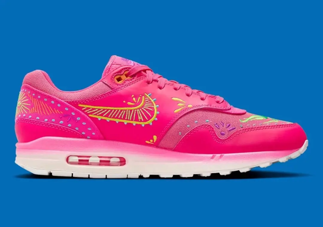 Nike Air Max 1 PRM Dia De Los Muertos 'Hyper Pink' maat 46