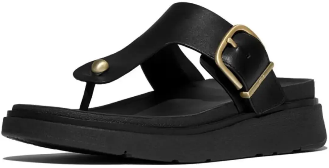 FitFlop Gen FF Leren Sandalen - 38 - Zwart