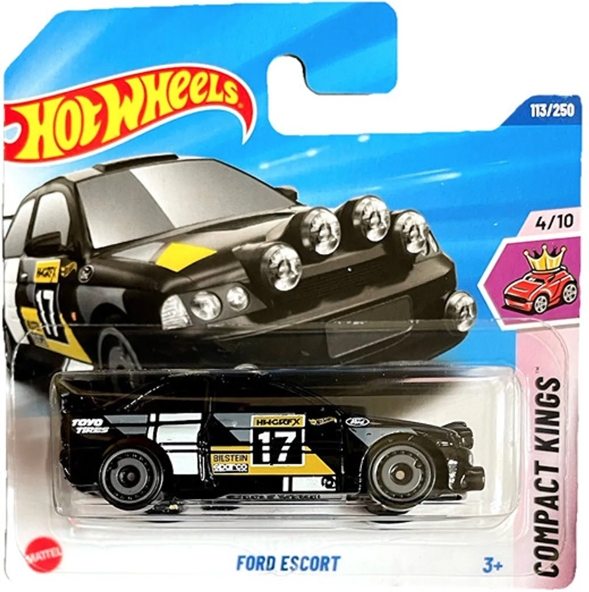 Hot Wheels Ford Escort MK5 Bilstein Black 113/250