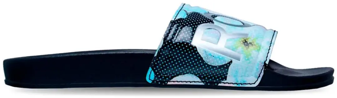 Roxy Slippy Ii Printed Slippers Blauw EU 40 Vrouw