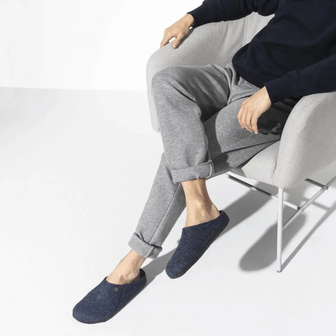 Birkenstock Zermatt Standard WZ Narrow Dames Sloffen - 36 - Dark Blue