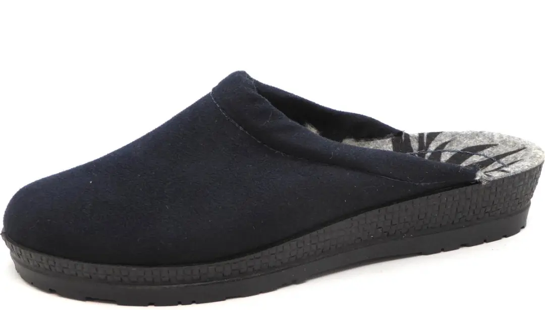 Rohde Pantoffels blauw Suede