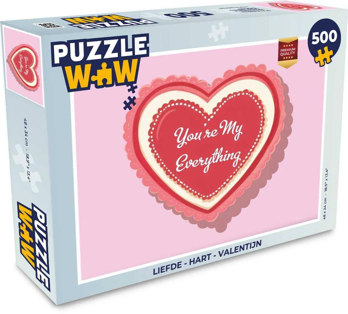 PuzzleWow Liefde Hart Legpuzzel 500 Stuks