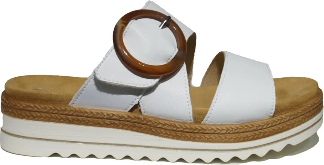 Remonte Leren Witte Dames Slippers